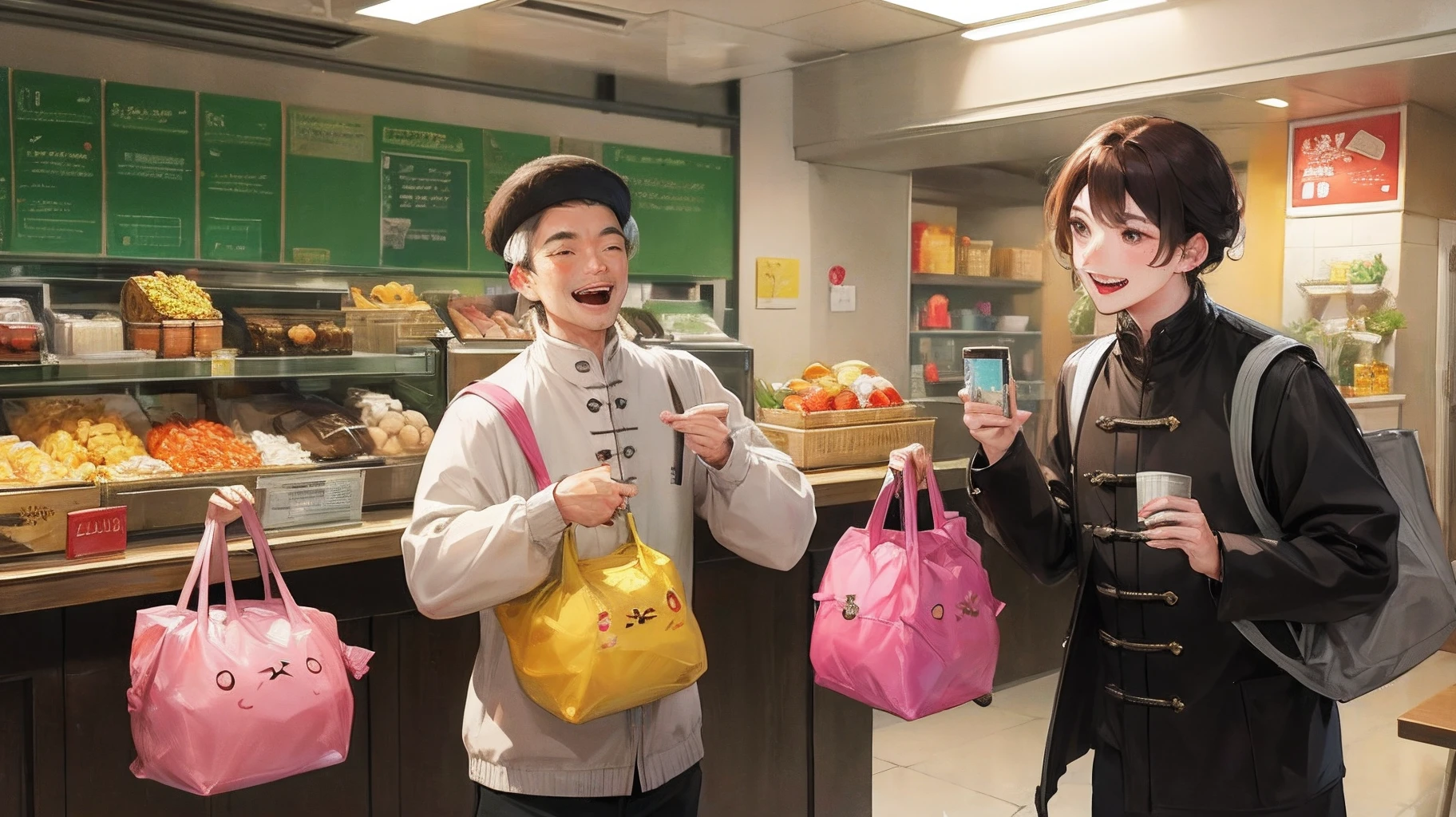 Uncle Zhuang laughs big bag