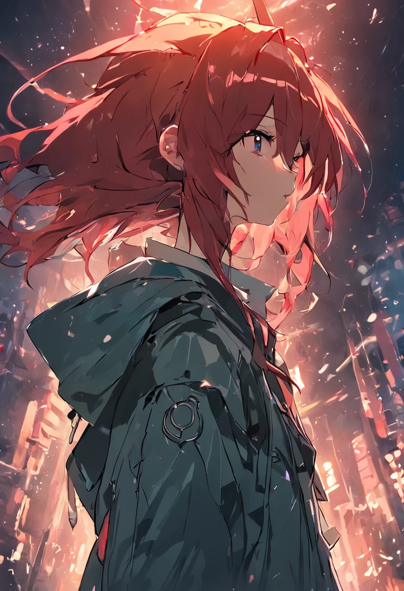 redheadwear，mtu，the night，lamplight，cyber punk perssonage