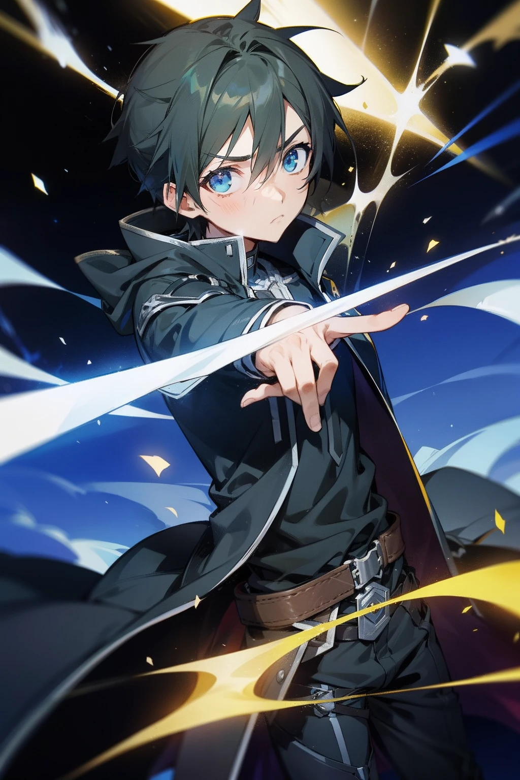 kirito com expressao de impressionado