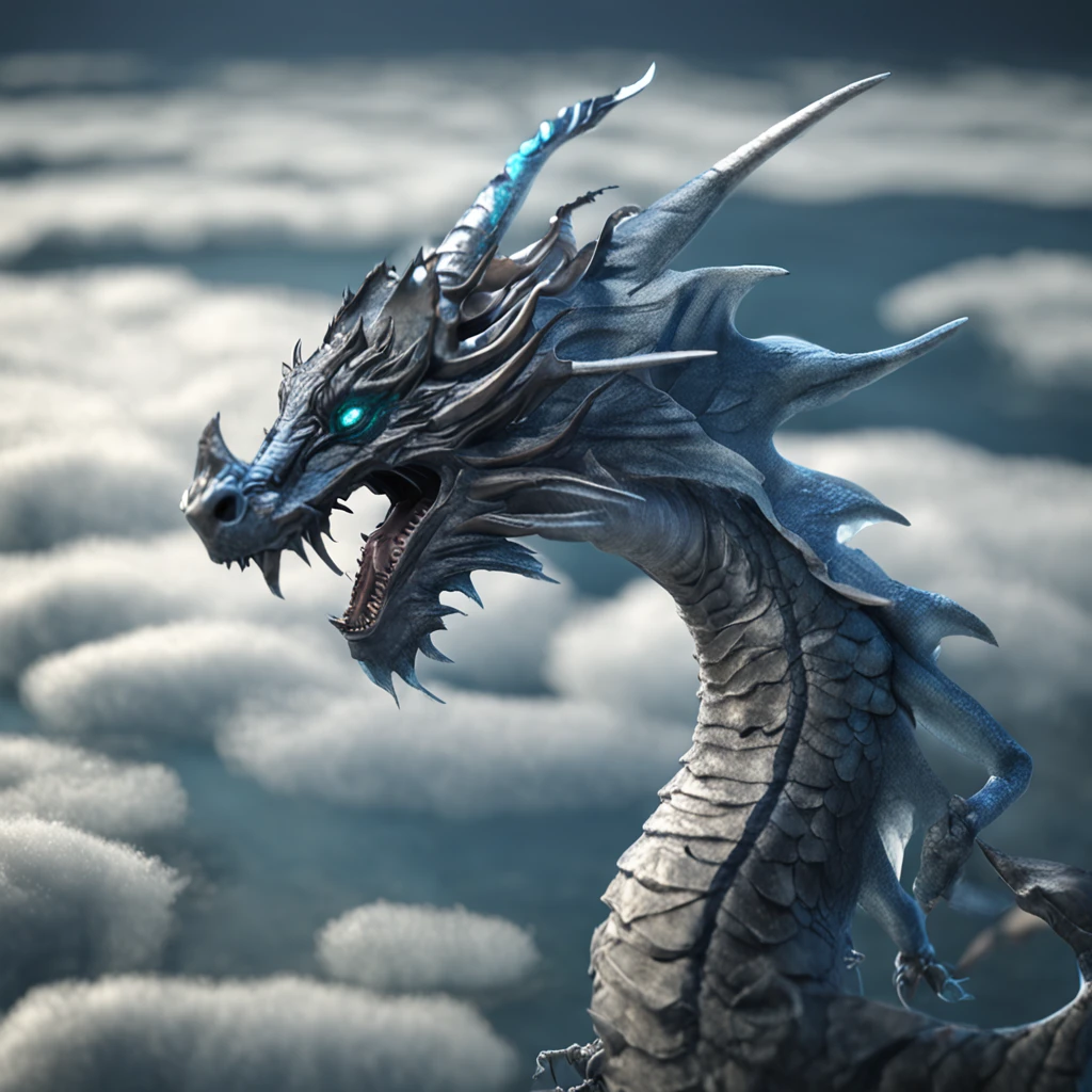 (Close up, Aerial view)1 White Dragon, Lakes and water, Best quality, Masterpiece, 超高分辨率, (photograph realistic:1.4), surrealism, Dream-like,fusionart, Shadowdancer, shadow magic, darkness control, stealth, shadowstep, umbral spells, hidden blade,