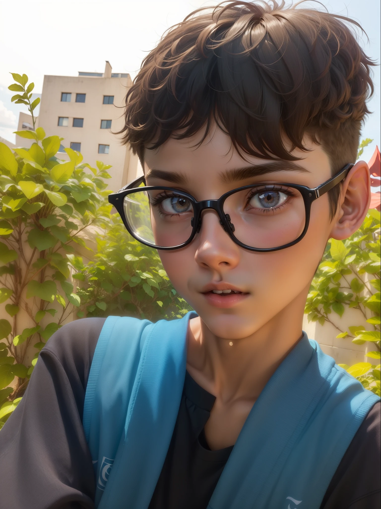 "A young and energetic 13-year-old age boy with a vibrant personality."
