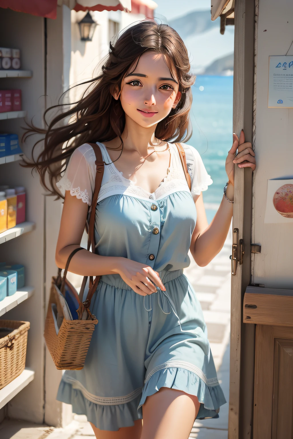 gentleness,independence,Love life,Longing for the Aegean Sea,A young and cheerful woman who runs her own shop