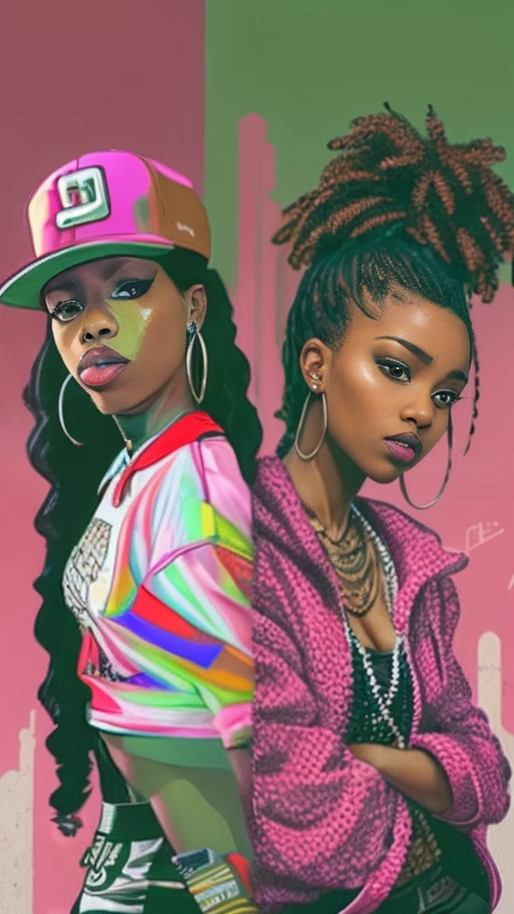 Women in hip hop style