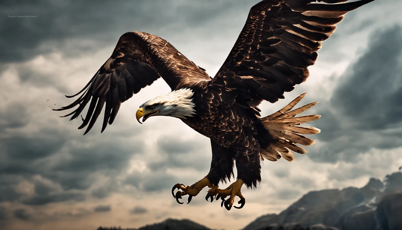 an eagle attacking a snake