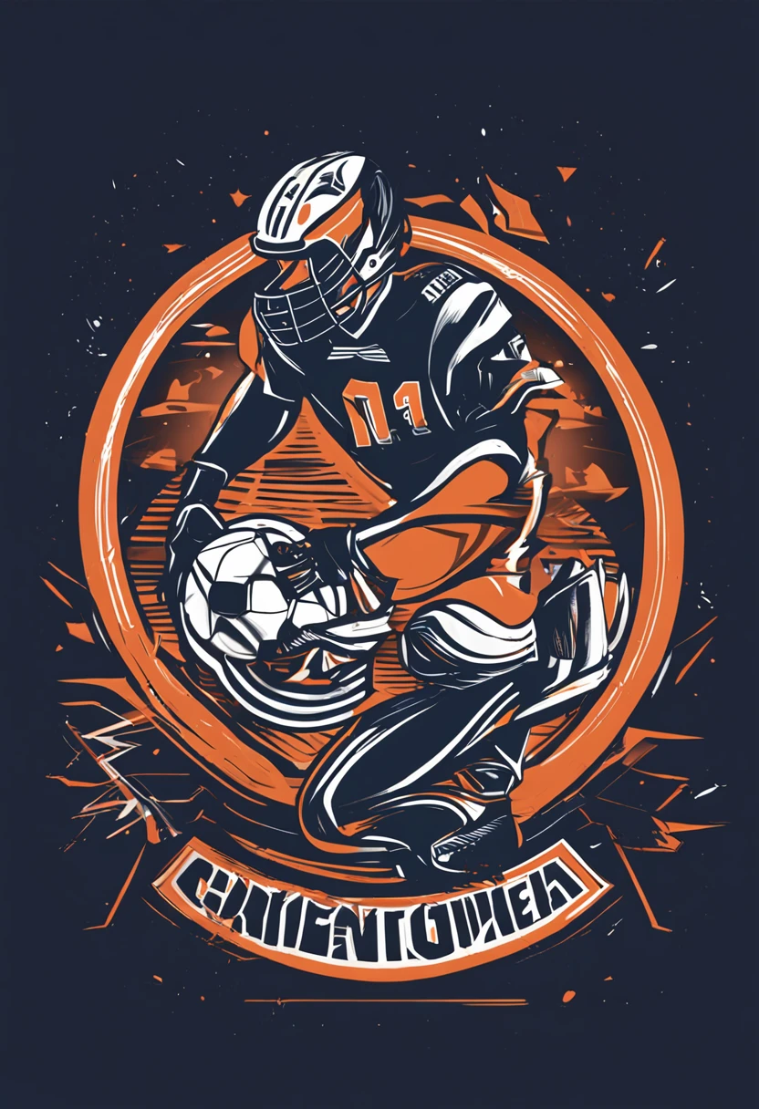 Minimalist logo inspired by football for the Beto Gonçalves Technical Team