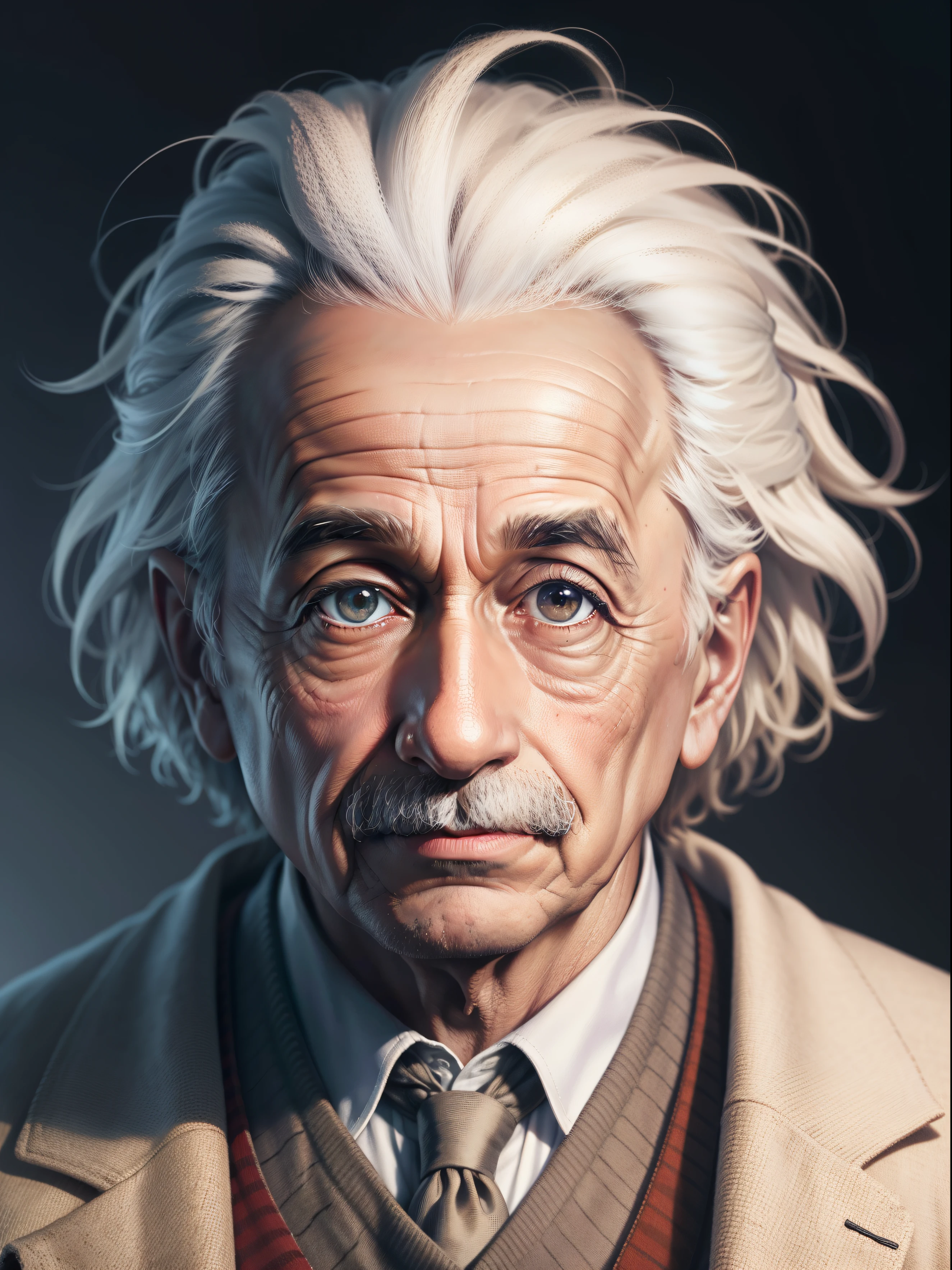 Albert Einstein, high quality, realistic face, 8K, high face details