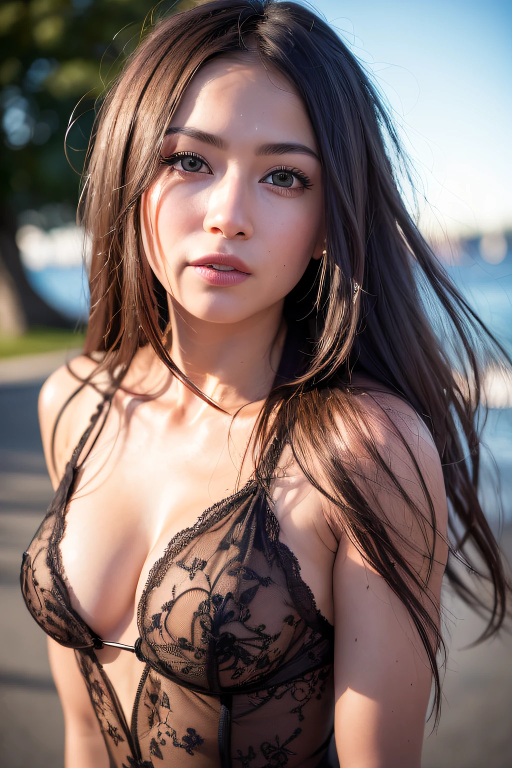 (realistic, photo-realistic:1.37),(8k, RAW photo, best quality, masterpiece:1.2), cute, ultra-detailed,heart-shaped pupils,physically-based rendering, ultra high res, kodakvision color, shot on Arricam LT Camera, bokeh, sharp focus,
looking at viewer,photorealistic,realistic, solo, photorealistic, best quality,extremely detailed face,extremely detailed eyes and face, beautiful detailed eyes,absurdres, incredibly absurdres,haunting smile,Messy hair, floating hair, ,
