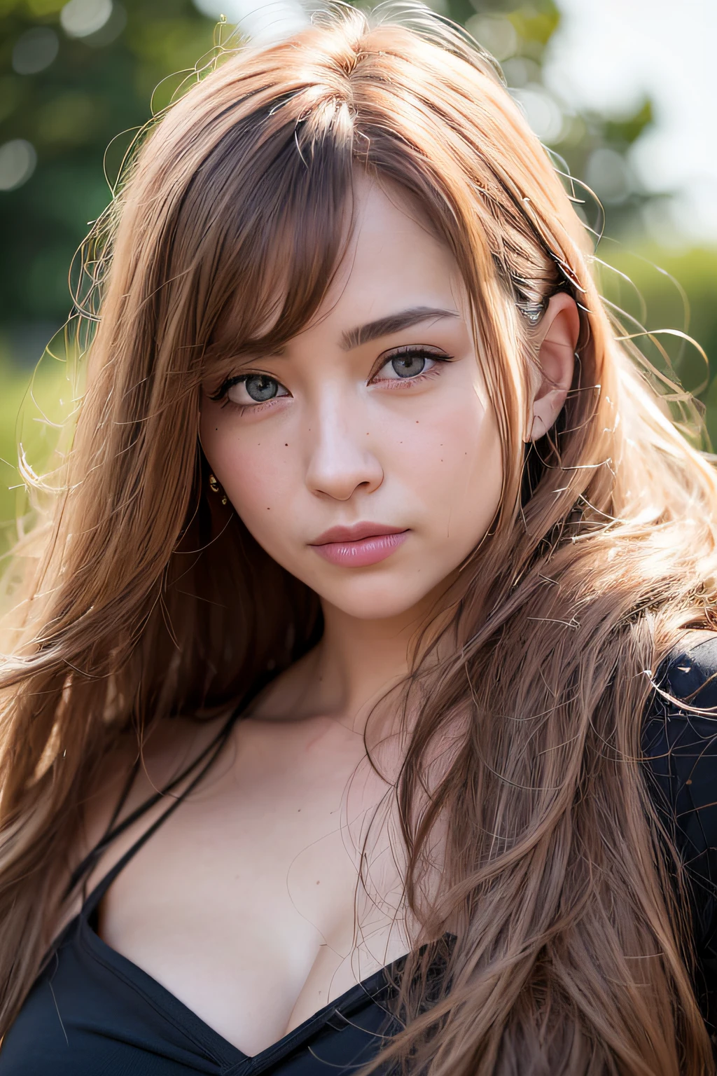 (realistic, photo-realistic:1.37),(8k, RAW photo, best quality, masterpiece:1.2), cute, ultra-detailed,heart-shaped pupils,physically-based rendering, ultra high res, kodakvision color, shot on Arricam LT Camera, bokeh, sharp focus,
looking at viewer,photorealistic,realistic, solo, photorealistic, best quality,extremely detailed face,extremely detailed eyes and face, beautiful detailed eyes,absurdres, incredibly absurdres,haunting smile,Messy hair, floating hair, ,
