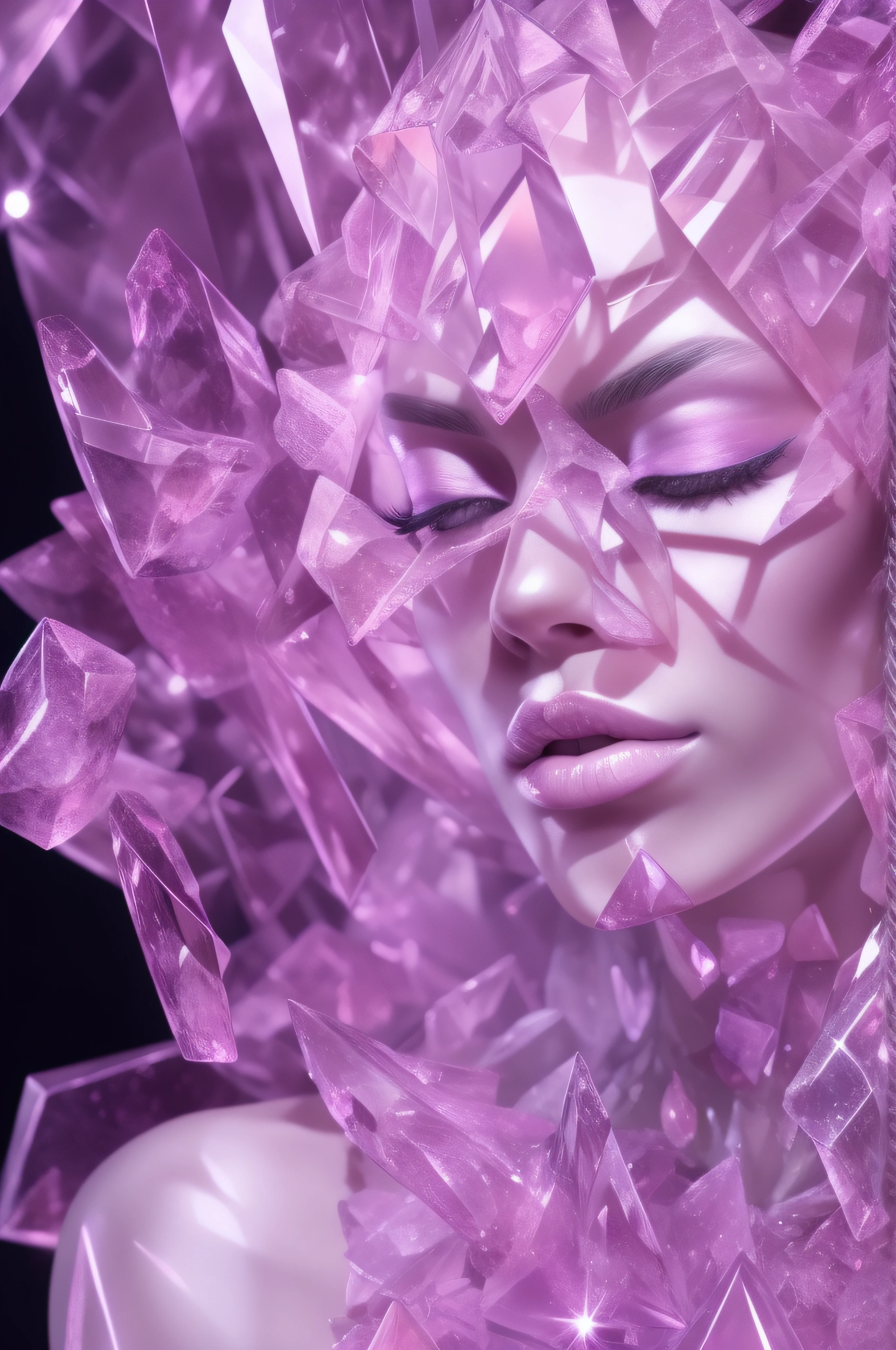 crystallized woman