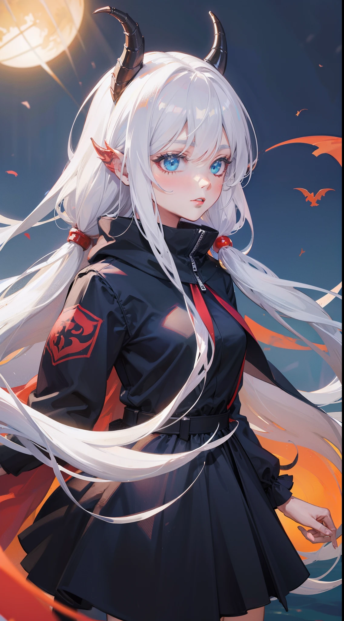 ((Best quality)), 1girl, human dragon hybrid