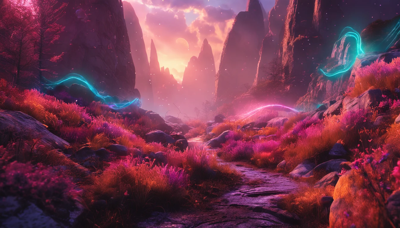 Sound waves of fantasy gushed out of the microphone,It creates a romantic and mysterious atmosphere。Illuminated by a halo-like light,Paint an intoxicating picture。