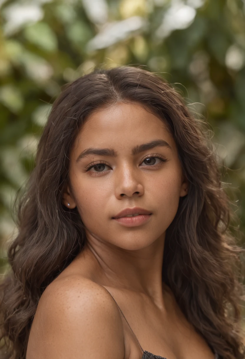 "Retrato de corpo inteiro da menina atraente com cabelo encaracolado, figura pequena, beautiful face, pele morena do Sol, Mulher Latina, Central American Woman, Dominican Republic. Mostre sua beleza natural. ((pele altamente detalhada, detalhes da pele)), alegre, foco nítido, 8k UHD, DSLR, alta qualidade, filmic grain, luz de aro, cromo koda, seios grandes estourando (((tiro de corpo inteiro))),