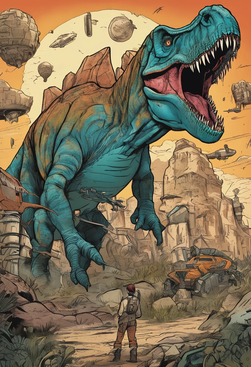 In the not-too-distant future, a Dra. Emma Turner, a renowned paleontologist, developed a revolutionary time machine, a "ChronoExplorer". She has assembled a team of fearless scientists and adventurers to embark on a daring expedition in time: back to the Jurassic period, An era of majestic dinosaurs and prehistoric landscapes.