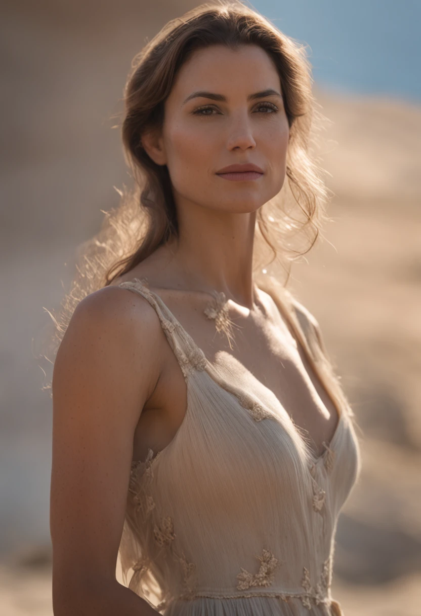 profesional, (Foto 4k:1.1) por (Jeremy Lipking:0.3), (Dittmann Anna:0.3), (Marca ariana:0.3), (foco nítido:1.3), High detail, usando un vestido , Hermosa cara detallada, Ojos color avellana, cabello largo y rubio, (Mujer joven atractiva:1.3), (seductor:1.1), (ruboroso:1.1), Forma del cuerpo con curvas, small and round breasts, caderas anchas