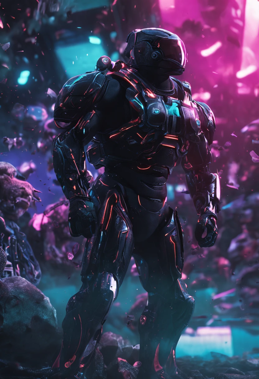 Cool and tough,musculature,Black main tone,Handsome,Technologie,Whale element