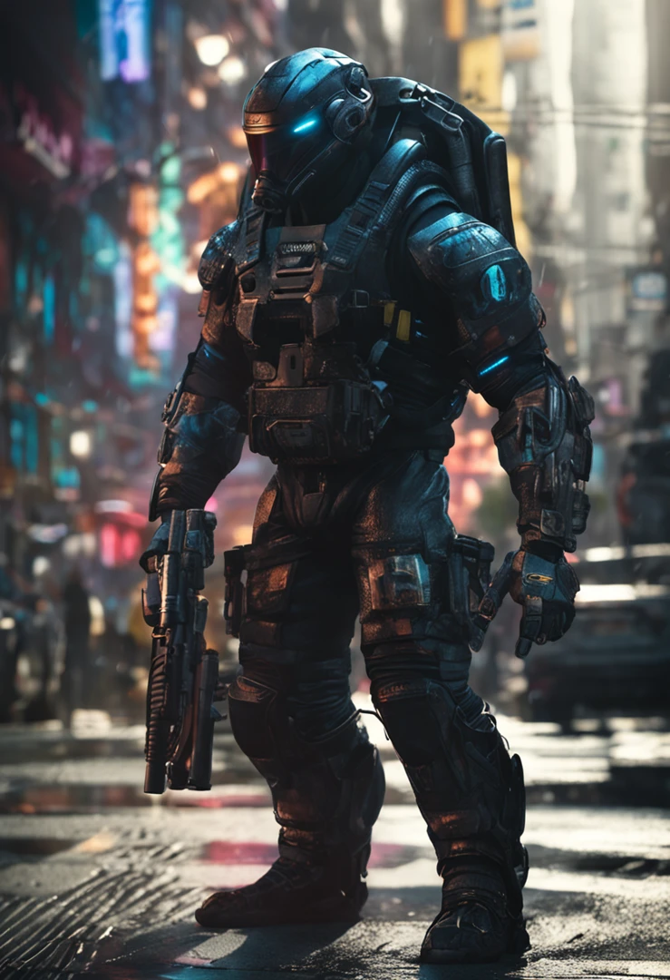 Cool and tough，musculature，Black main tone，cool guy，Technologie，Whale element
