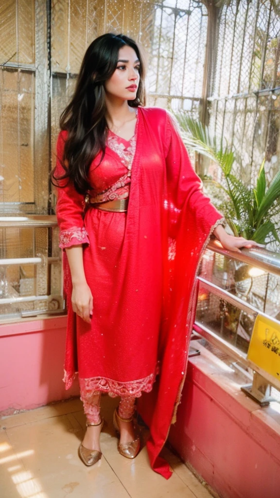 Full body photo of a 23-year-old Japanese girl, full body, RAW, beautiful woman, half-open strawberry lips, dimples, wistful look, (extra long wavy brown hair), ((detailed face)), ((detailed facial features)), (finely detailed skin), pale skin, ((in the gym)), soft natural light, wet skin, (cool colors), reflections, (masterpiece) (perfect aspect ratio), (realistic photo), (best quality), (detailed) photographed on a Canon EOS R5, 50mm lens, F/2.8, HDR, (8k) (wallpaper) (cinematic lighting) (dramatic lighting) (sharp focus) (intricate), RAW photo, RAW photo, gigachad photo, posing for camera, black jeans, arms behind, 8k uhd, dslr, high quality, film grain, Fujifilm XT3, extremely detailed, photorealistic, realistic, incredibly absurd, highly detailed, sharp focus, (Professional Studio Lighting), (Professional Color Grading), Edge Lighting, Dramatic lighting, Cinematic lighting, Lumen reflections, Soft natural lighting, Soft color, Photon mapping, Radiosity, (Beautiful eyes), (Detailed eyes), (Detailed face), symmetrical eyes, sharp eyes, cold face, full body), thigh gap, big thighs, (HIGH LEVEL OF DETAIL),(oil-lubricated), (athletic body), (sweaty), thin waist, medium breasts, high detailed skin, uncharacterized texture, hyper detailed, realistic skin texture, armor, best quality, ultra high res, (photorealistic: 1.4) high resolution, detailed, raw photo, sharp re, by lee jeffries nikon d850 film stock photography 4 kodak portra 400 camera F1.6 Lens rich colors hyper realistic texture dramatic lighting UnrealEngine trend in Artstation Cinestill 800, veins in the body, (body and fitness).
