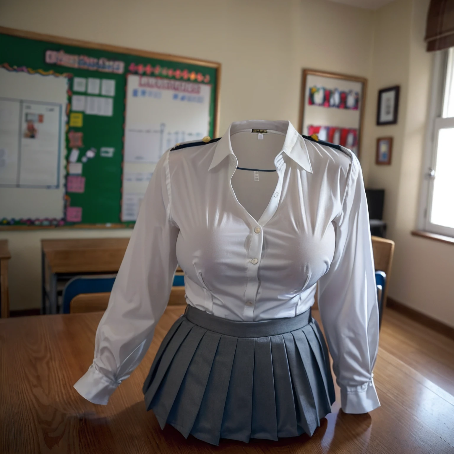 (girls' school blouse:1.7) , (school blouse suits swells as if worn by invisible girl:1.7),((invisible, no humans:1.7, headless:1.7, handless, legless)), (big breasts:1.9),(on the bed), pose,
(8k, RAW photo, best quality, masterpiece:1.2), (realistic, photo-realistic:1.37),photon mapping, radiosity, ((Hasselblad photography)),physically-based rendering,