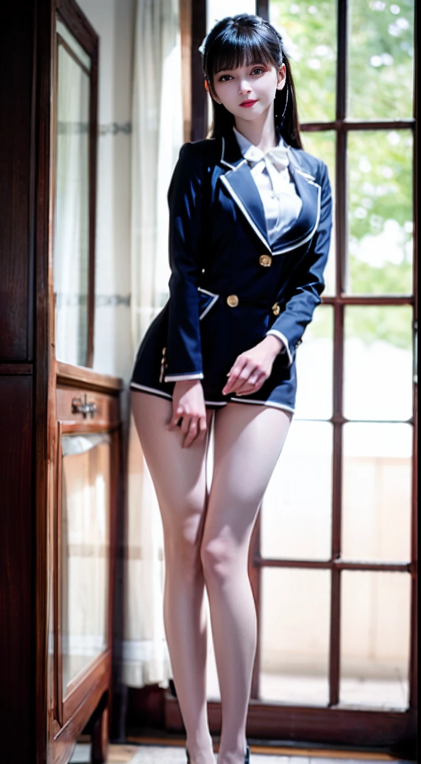 Full body,Beautiful,cute,beautiful eyes,school suit,