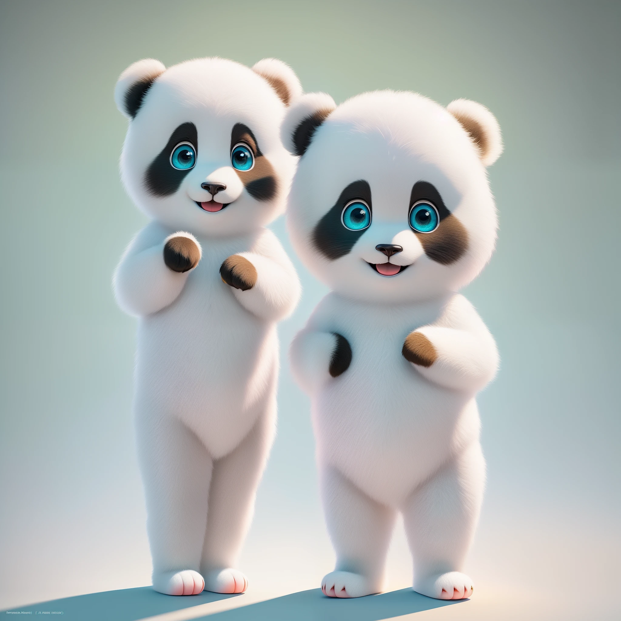 (masterpiece), (best quality), (ultra-detailed), (full body:1.2), Super cute, Pixar, Baby panda in pajamas, Big bright eyes, Fluffy, Smile, Delicate and fine, Fairy tales, Incredibly high detailed, Pixar style, Bright color palette, Natural light, Simple background with pure color, Octane render, Trending on Artstation, Gorgeous, Ultra wide angle, 8k, HD, Realistic