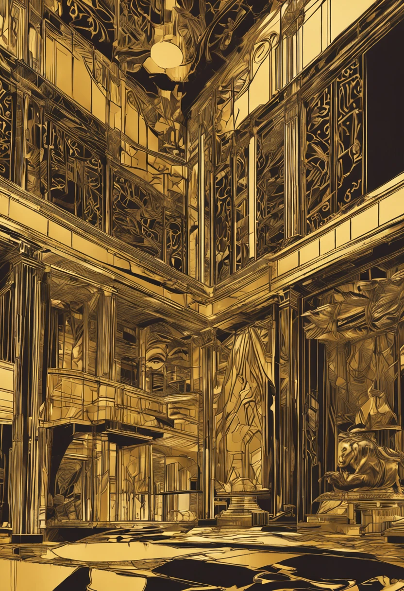 Gold-tone brushed metal