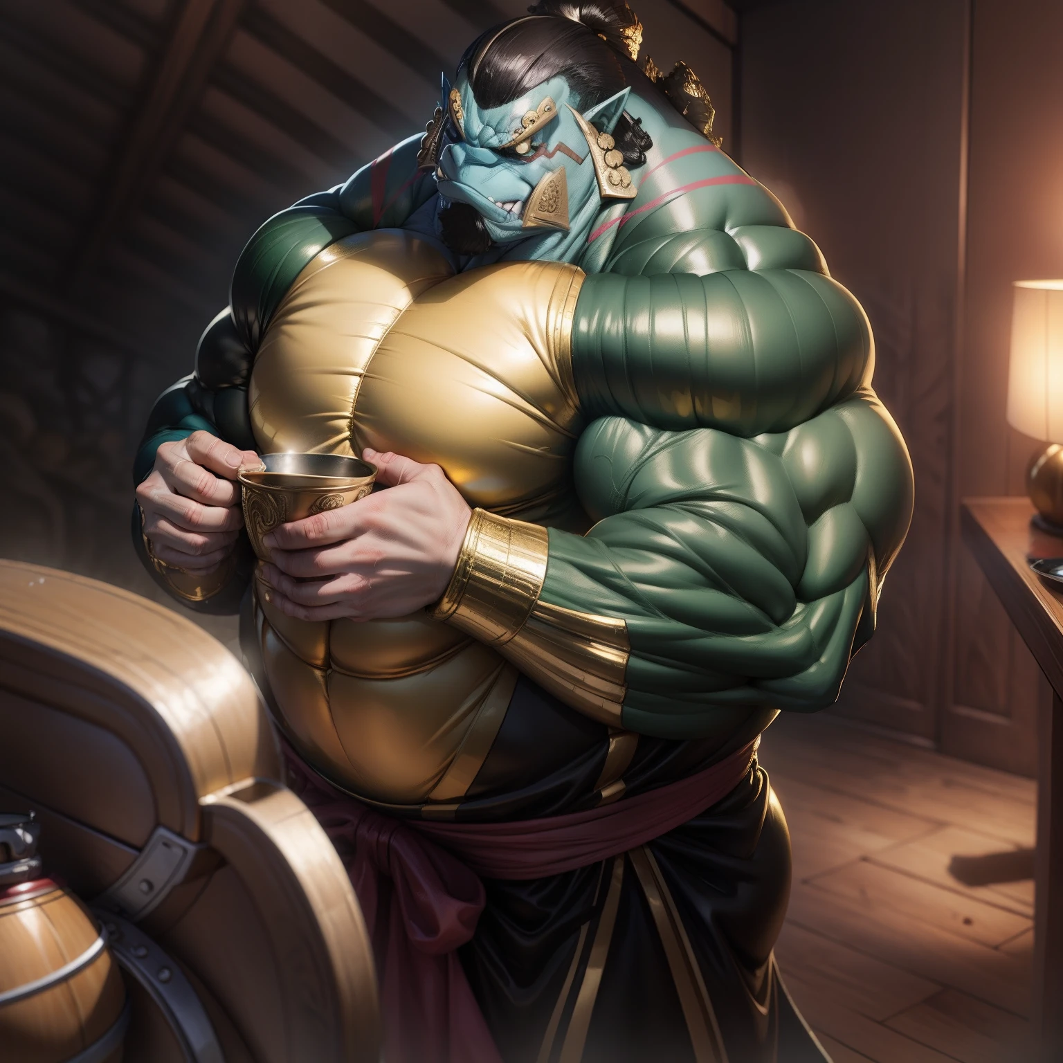Muscular man (Gold Cup)