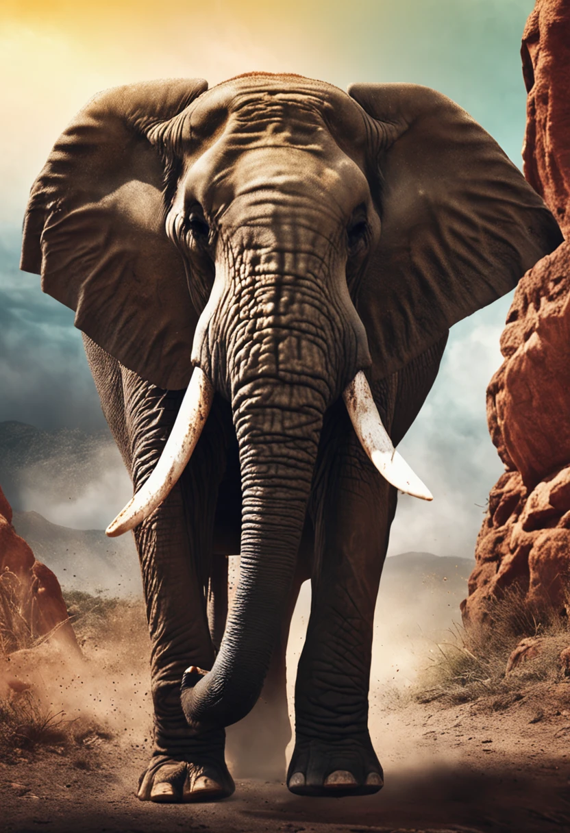 furious elephant