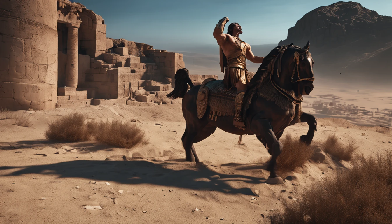Stock Gricki Stoic which is the Greek historical status with Hercules Cinematic 8k profile muscles and dark background