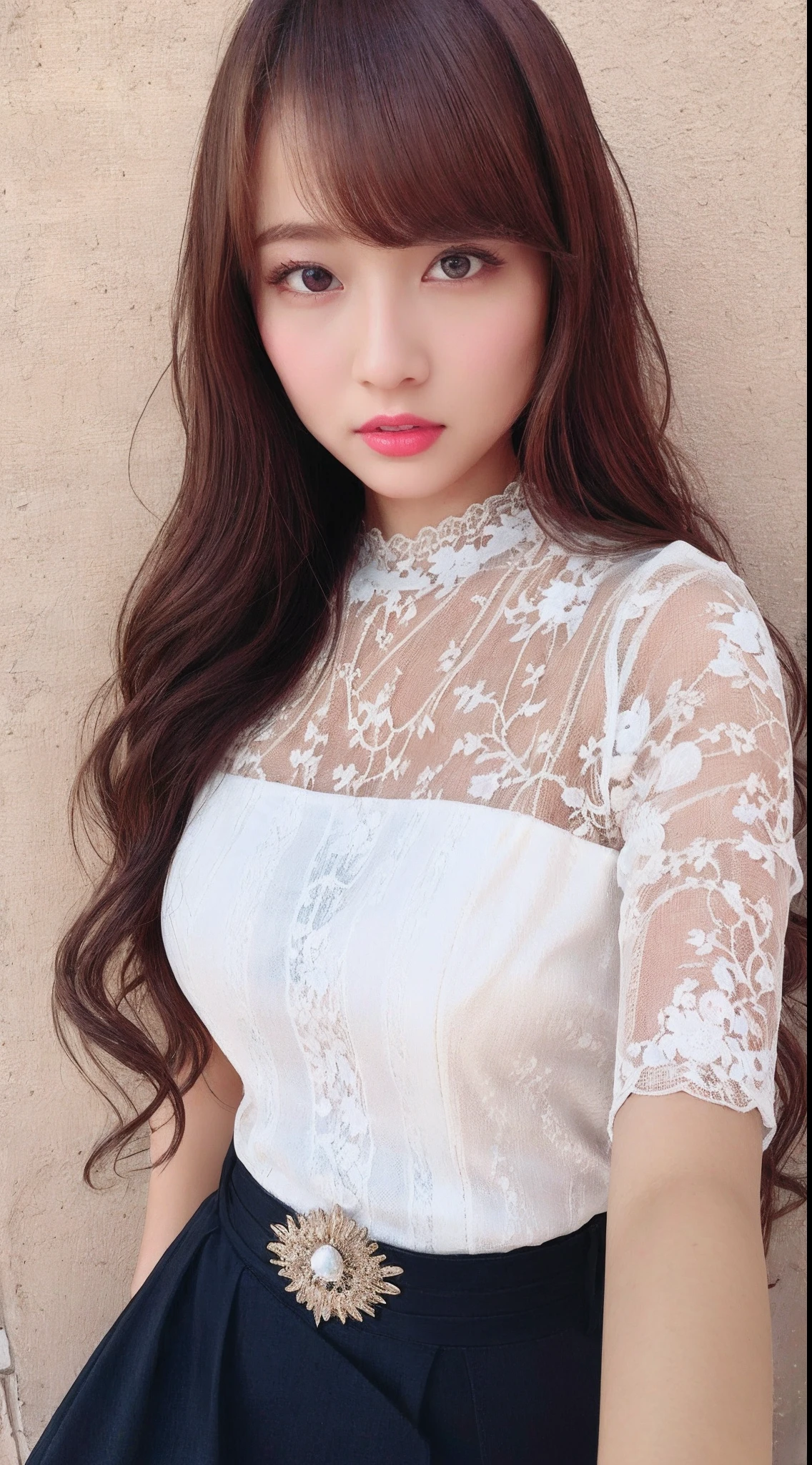 masterpiece,best quality,extremely detailed CG unity 8k wallpaper,detailed light,finely detail,Professional,Amazing,extremely detailed CG,extremely detailed eyes and face,beautiful detailed glow,beautiful detailed girl,photorealistic, absurdres, looking at viewer, long hair, skinny,slender, big breasts, sexy dress,cowboy shot,lace, sexy pose,lisa blackpink,