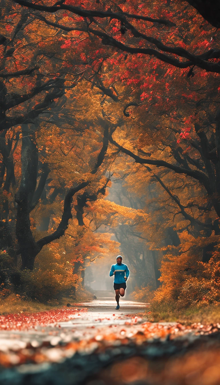 ultra maratonista correndo 4k