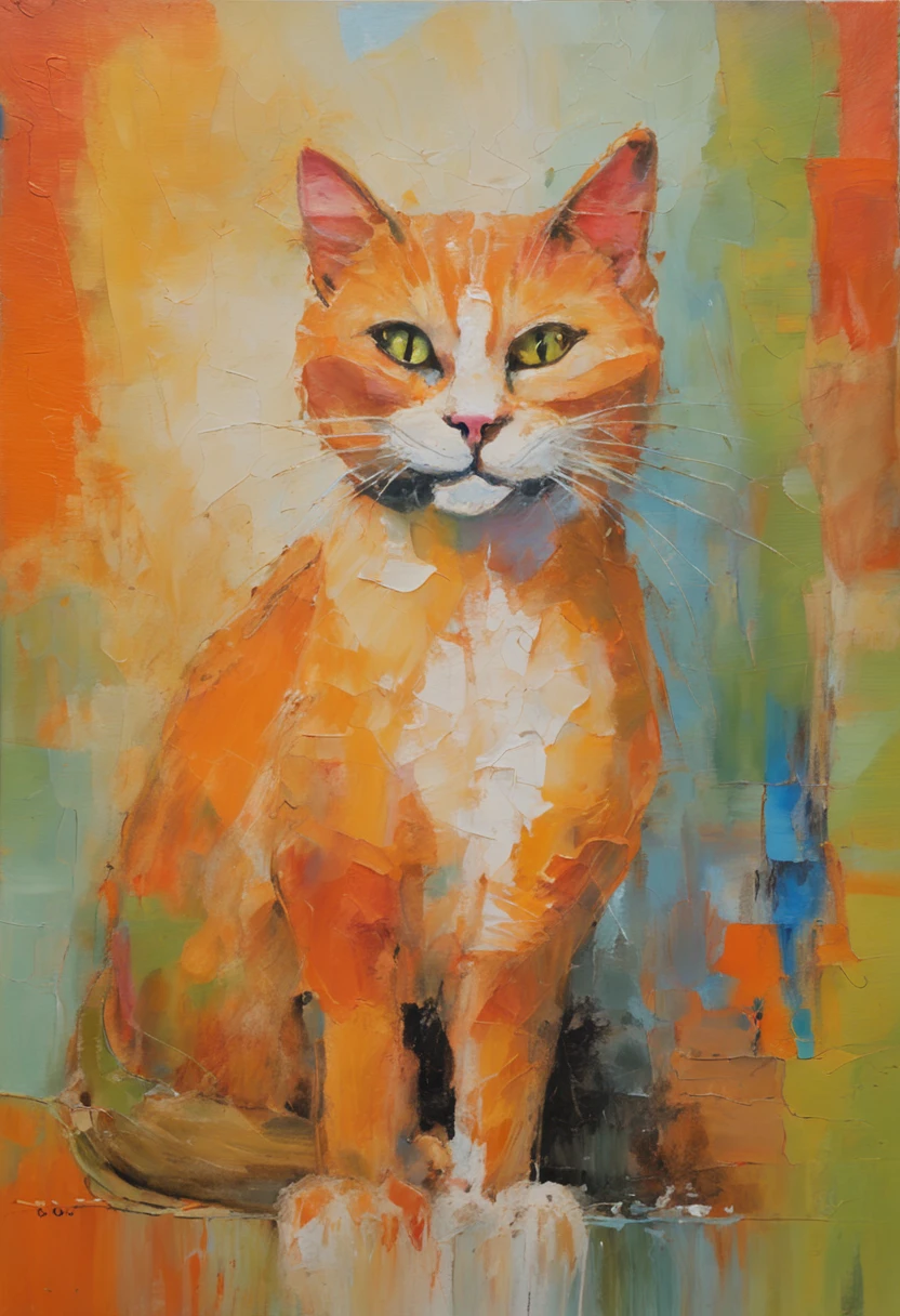 "((Joyful)), ((orange)) cat."