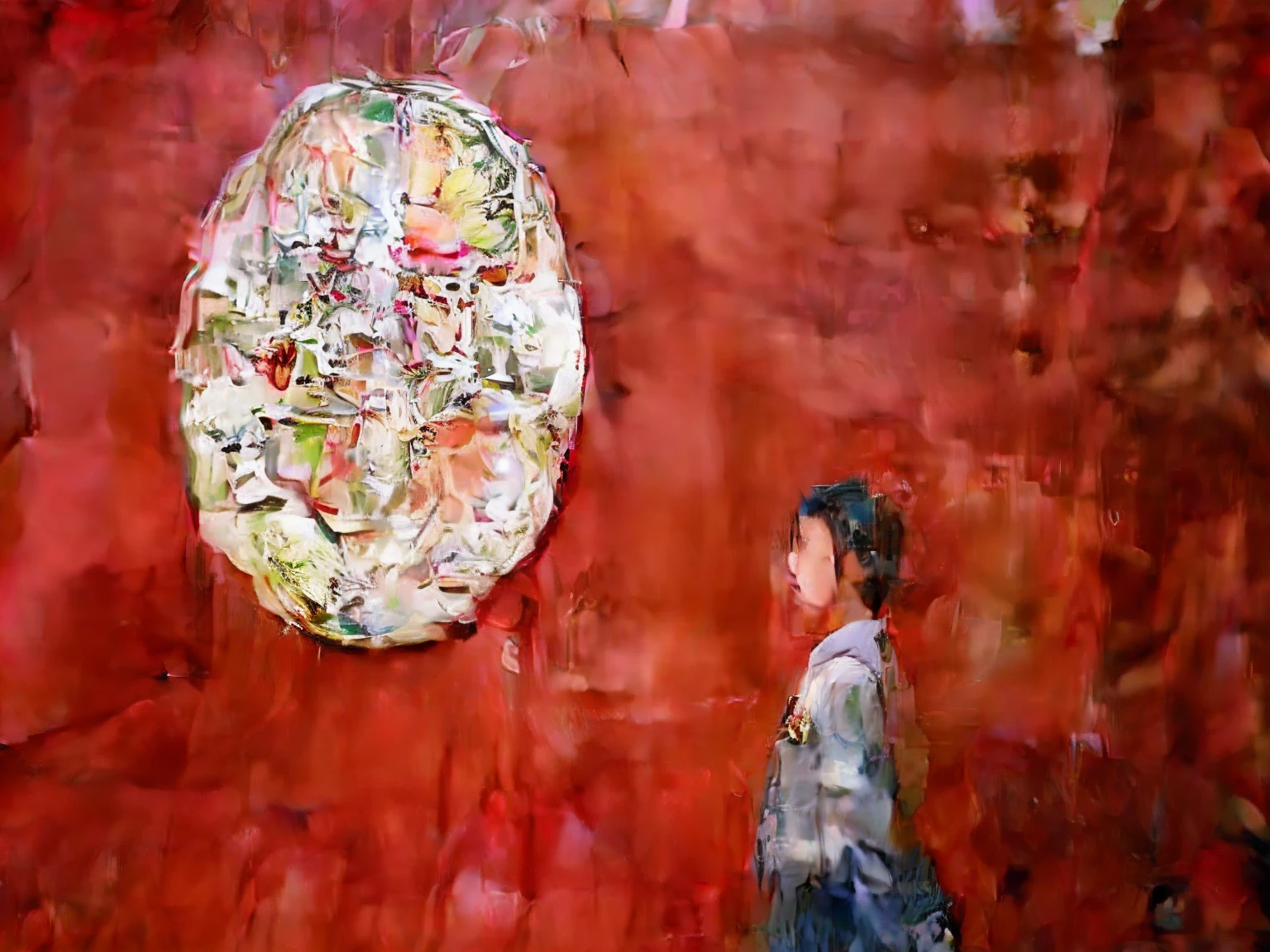 The Arad woman stood in front of the wall,A huge white medallion hangs on the wall, su fu, Chinese art, In front of a carved screen, shaxi, chinese artist, author:vivy, inspired by Wang Yi, mu pan, inspired by Zhang Zeduan, tang mo, author:Ai Weiwei, low - relief stone sculpture