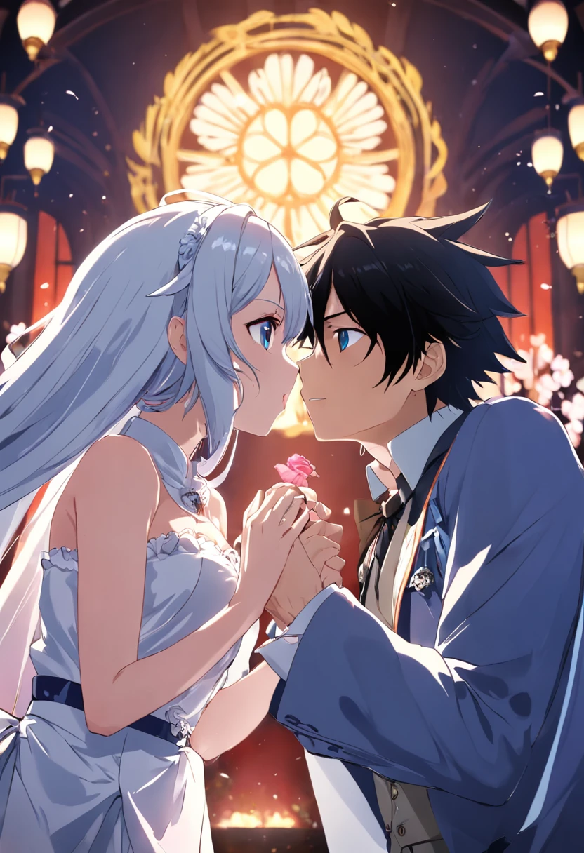 Dating Wars,Tokisaki Crazy Three,wedding gown,first love,Gokawa Shido kisses Tokisaki Madozo