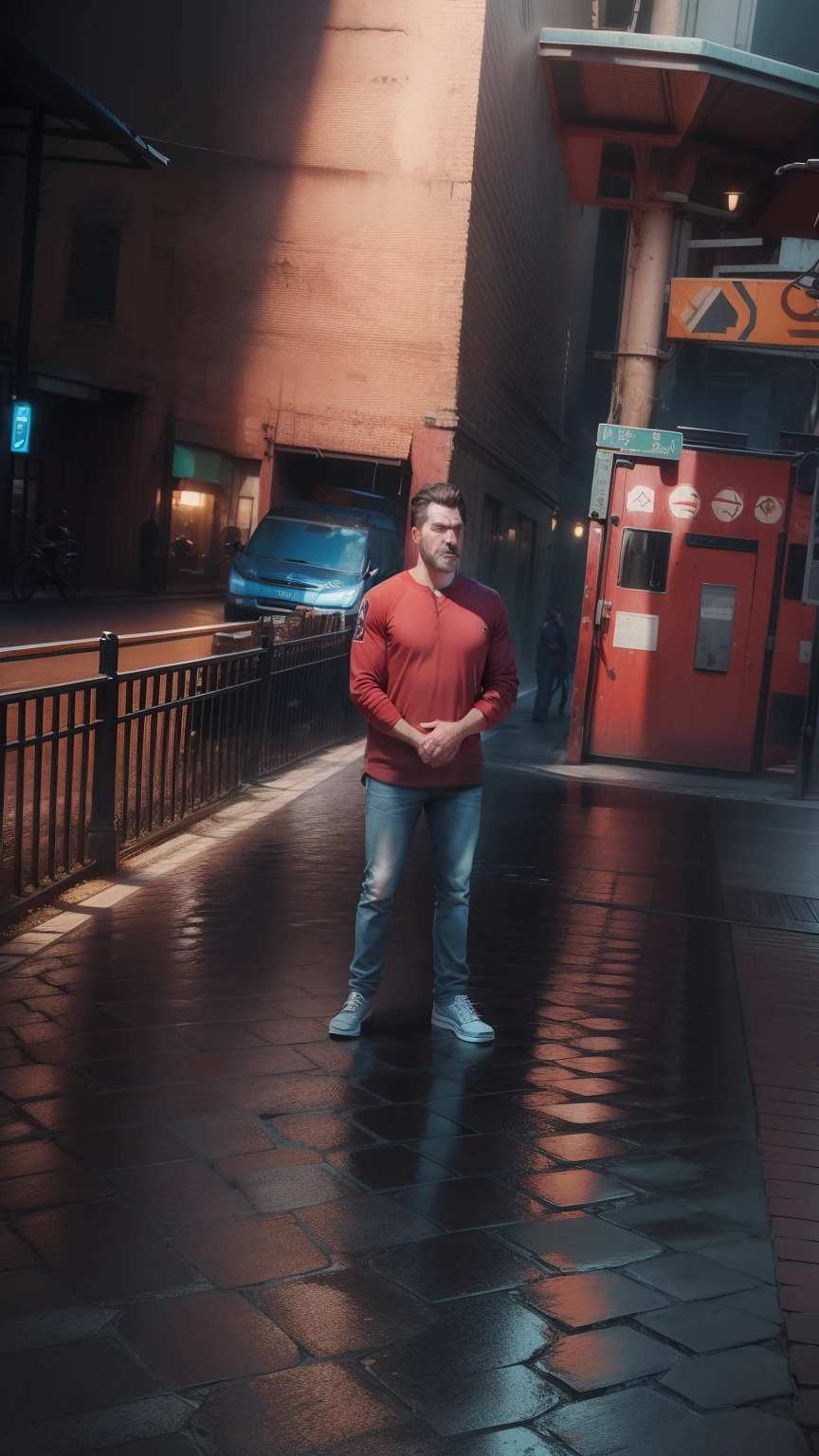 Realistic face advance background looking good