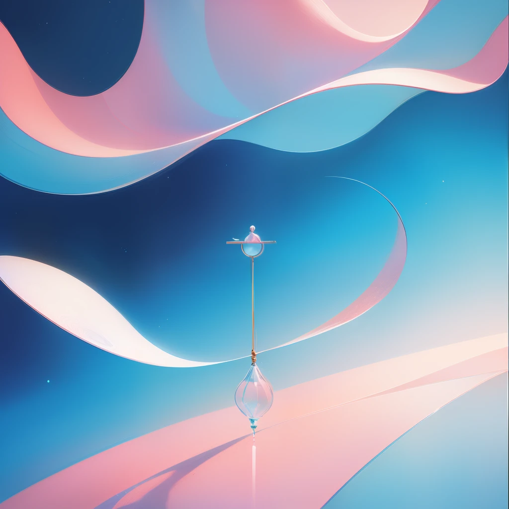 Charming minimalist work,cirque,Rings with hierarchies, muted pastel tones, colours, Carefully selected soothing qualities, Exudes a feeling of calm and tranquility. This artwork contains classes, Let the audience immerse themselves in the gentle and peaceful atmosphere it creates