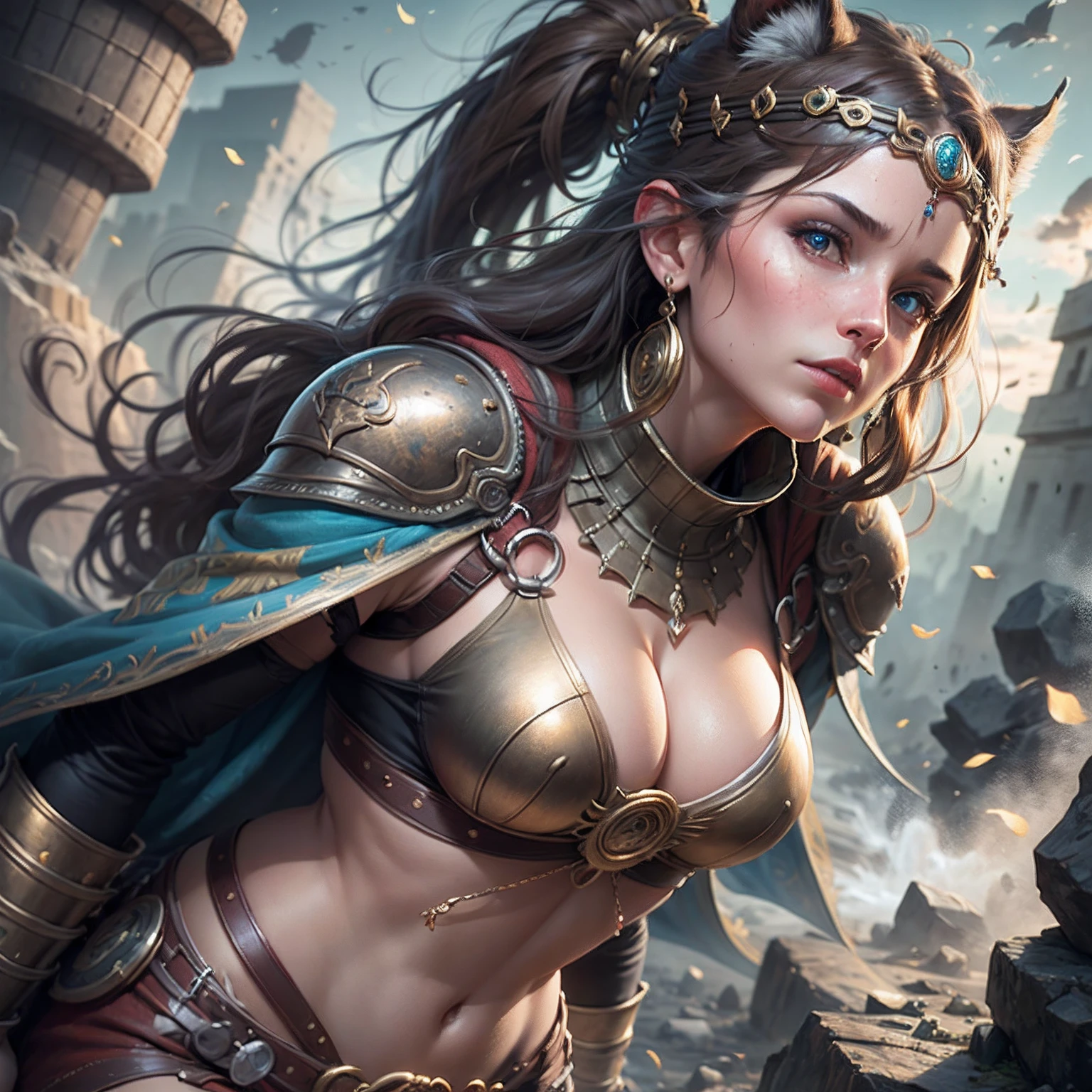 High-quality masterpieces, High-resolution 4K detail, 8K realistic textures, Bronze age warior --auto --s2