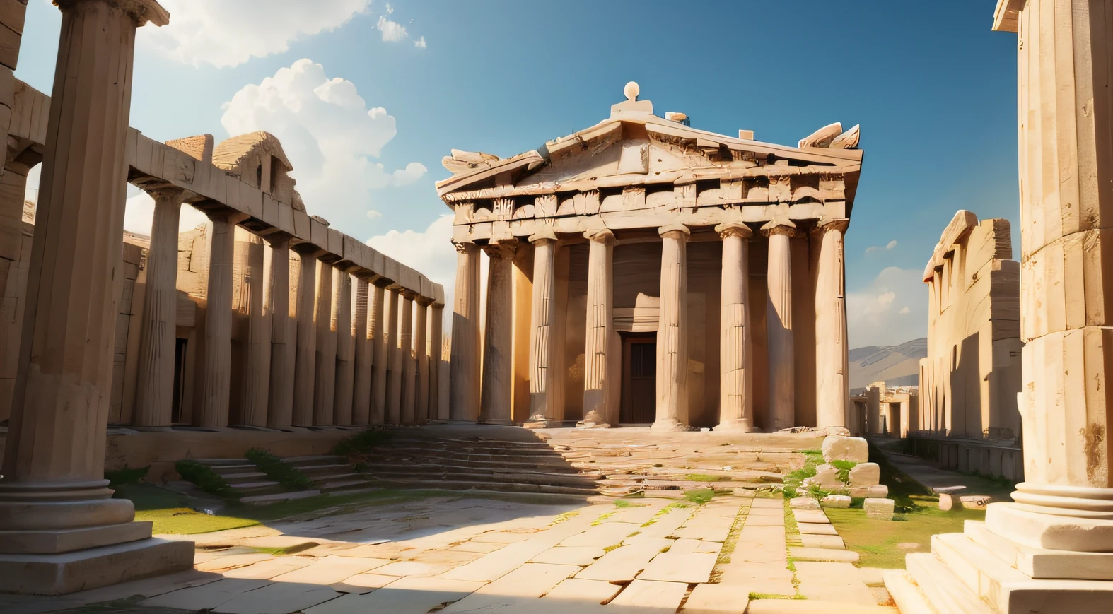Ancient Greece, in the fourth century to.C, temple, city