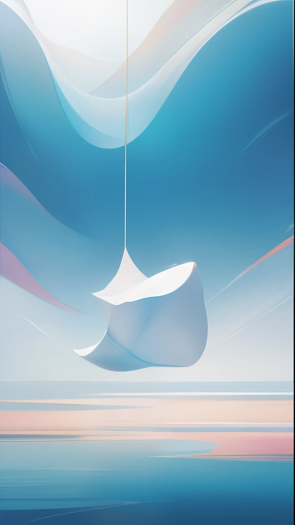 Charming minimalist work,cirque,A ring with a hierarchy, muted pastel tones, colours, Carefully selected soothing qualities, Exudes a feeling of calm and tranquility. This artwork contains classes, Let the audience immerse themselves in the gentle and peaceful atmosphere it creates