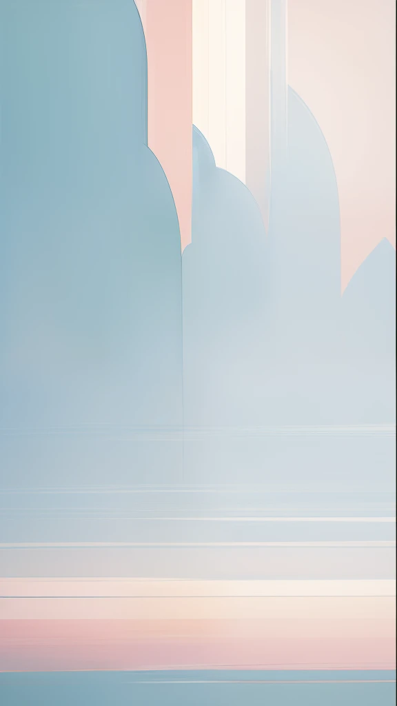Charming minimalist work,Ink spread, muted pastel tones, colours, Carefully selected soothing qualities, Exudes a feeling of calm and tranquility. This artwork contains classes, Let the audience immerse themselves in the gentle and peaceful atmosphere it creates