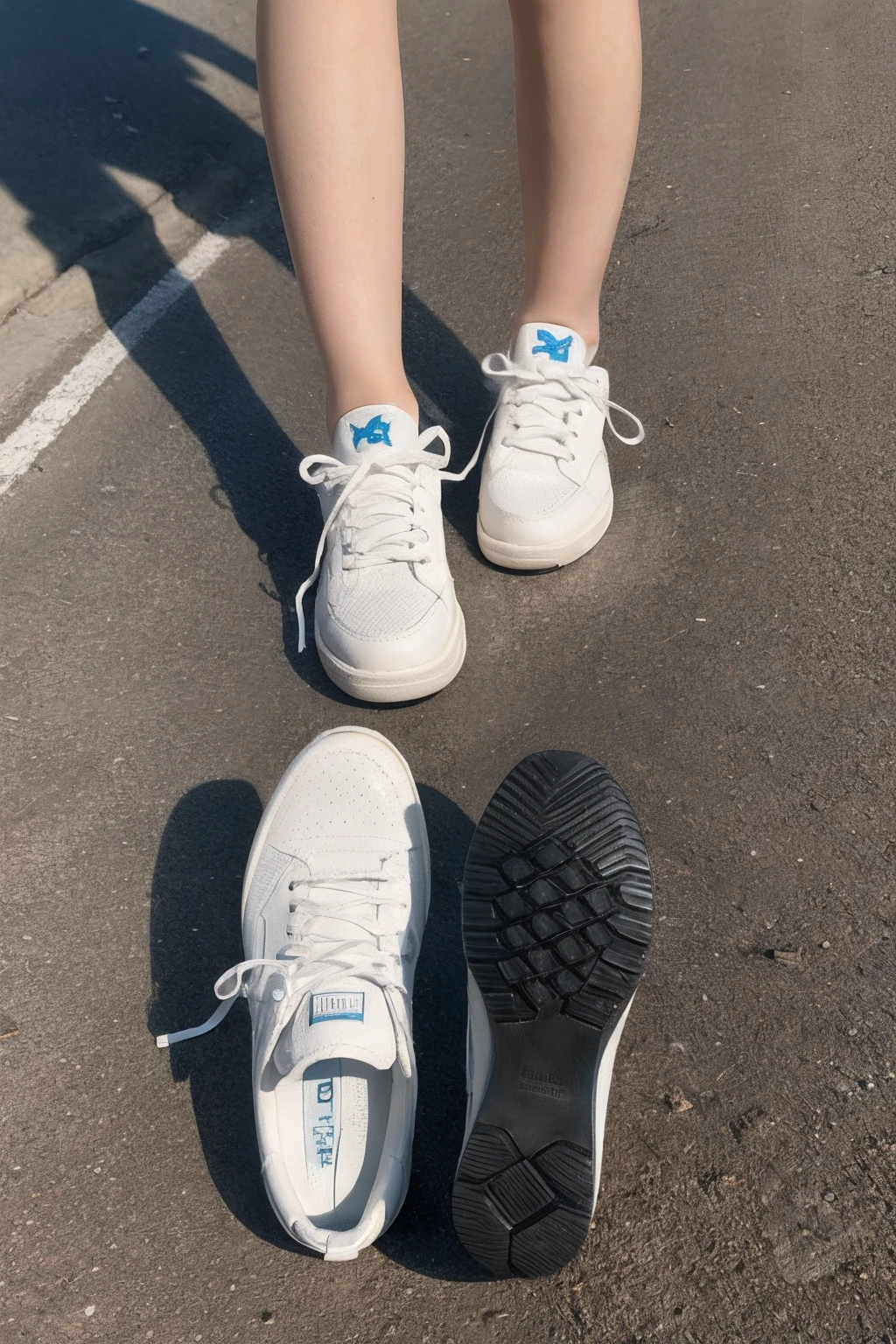 "Bottom of the shoe footprint"
