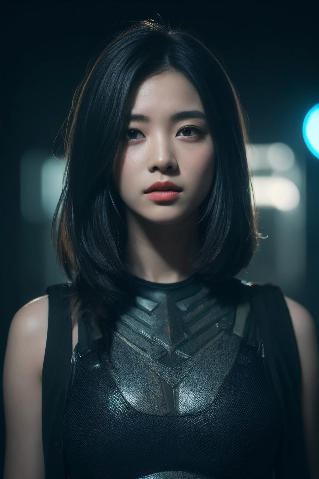 3D, A beautiful cyberpunk female image,battledress,hdr(HighDynamicRange),Ray traching,NVIDIA RTX,Hyper-Resolution,Unreal 5,Subsurface scattering、PBR Texture、post-proces、Anisotropy Filtering、depth of fields、maximum definition and sharpness、Many-Layer Textures、Albedo e mapas Speculares、Surface coloring、Accurate simulation octane rendering of light-material interactions、Two-colored light、largeaperture、Low ISO、White balance、the rule of thirds、8K raw data、blackstockings