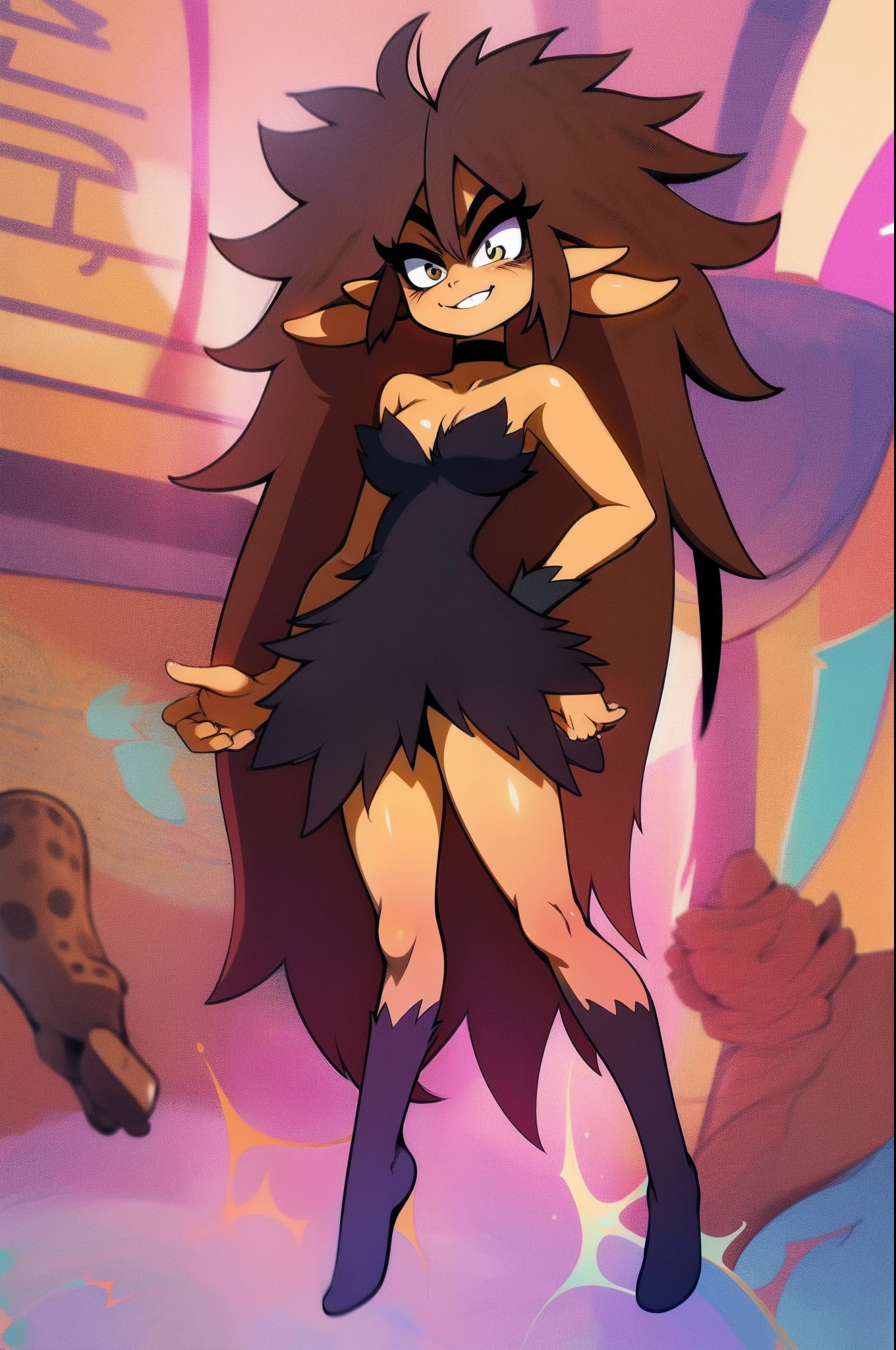 yagiko, standing, full body, medium breast