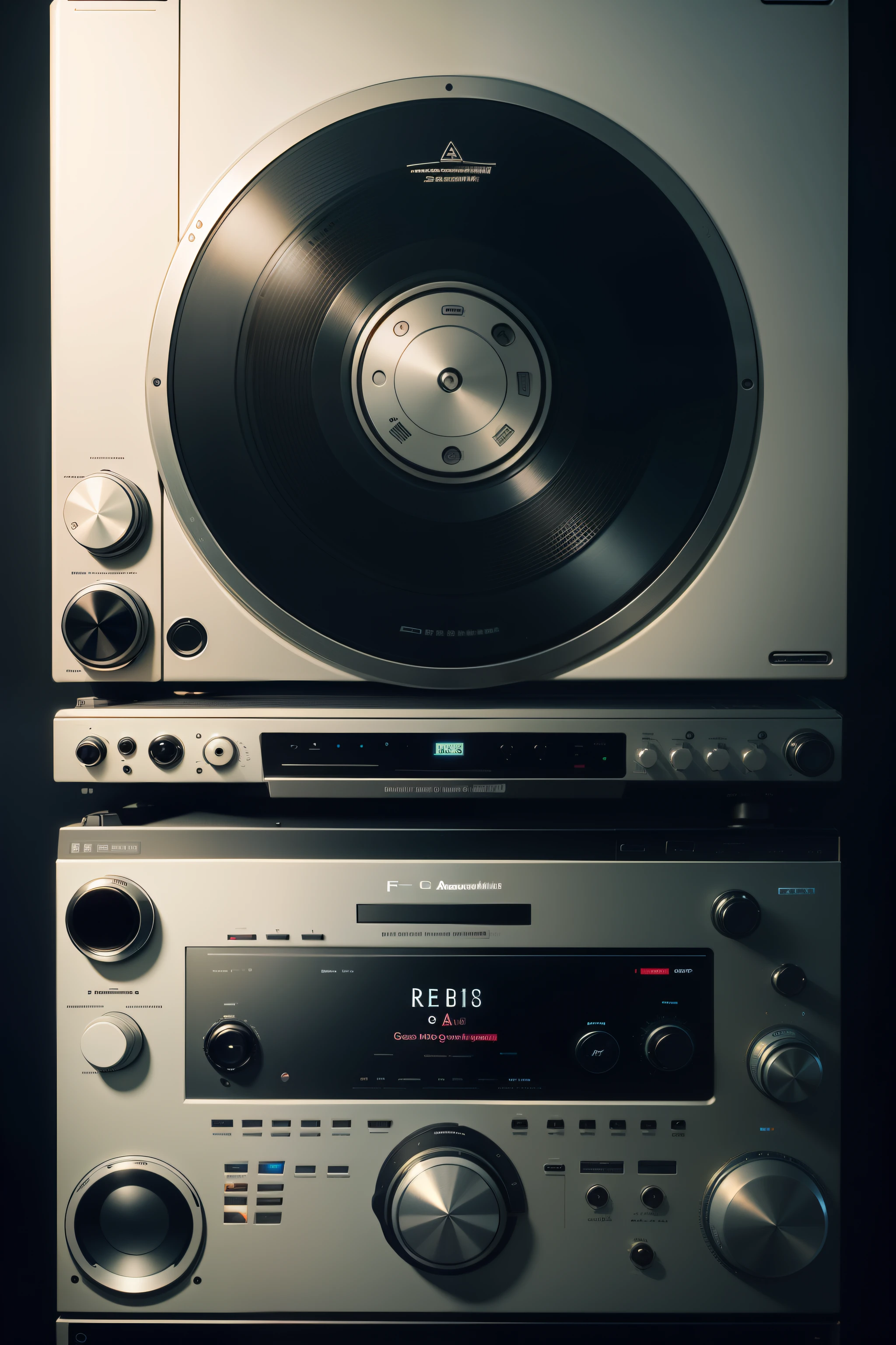 near future、audio、Audio-Technica、dial、analogue、frontage、f2.8、short-cut、buttoning、reuthentic、REC、deck、NOhumans、DVD Player、Analog Player