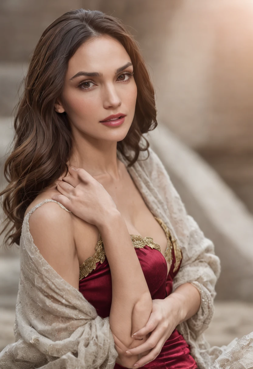 Gal Gadot, Wonder Woman by the Bed, exposed legs, Showing it , The woman , pubic hair, Perfect eyes, beatiful face