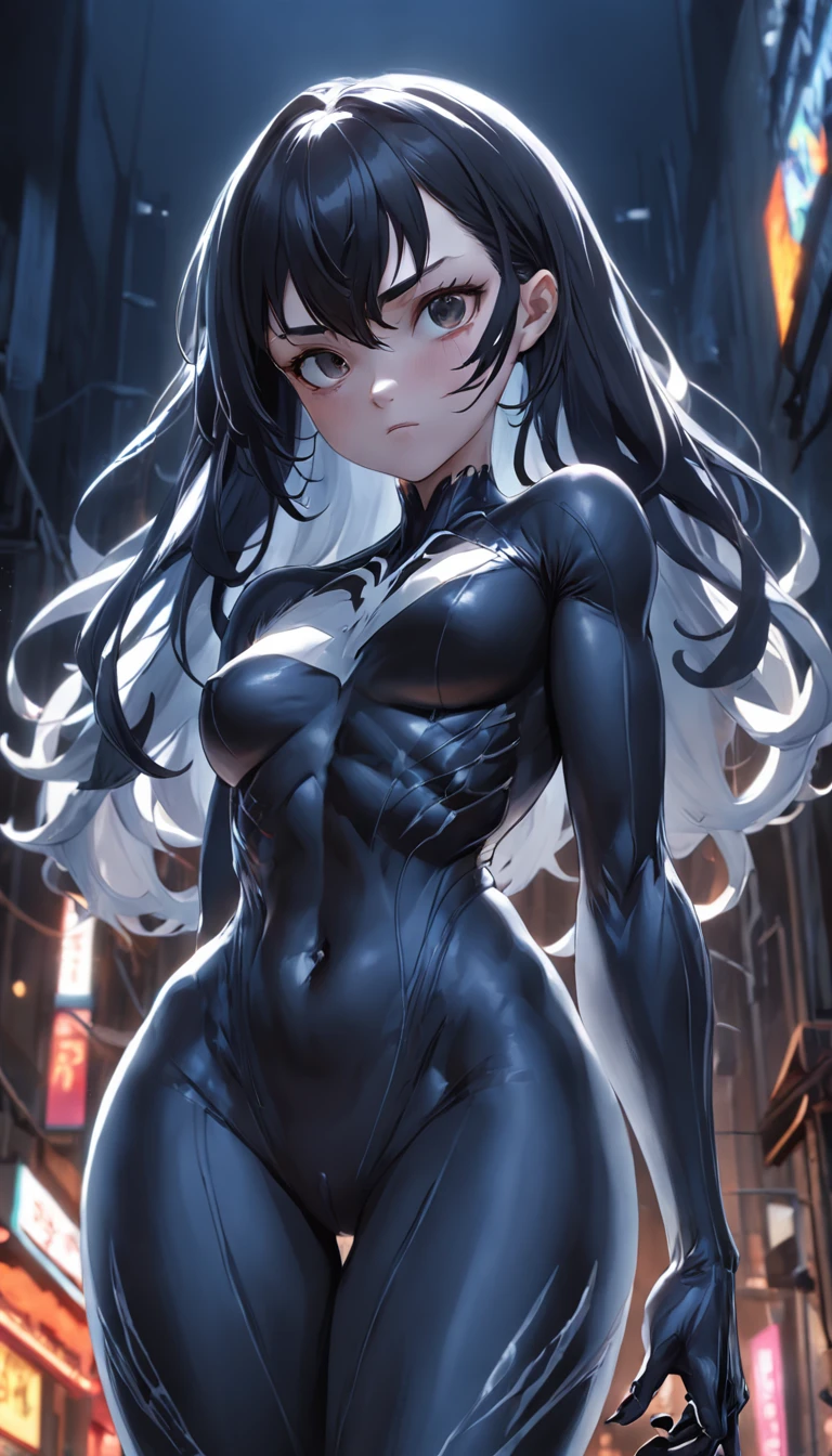 Q-версия Moe Moe Venom,Marvel Venom,body complet, like a,Squat,a closeup of a,real,Facial features are carefully depicted,realistic skin texture,Dark Style,Depth of field,High Light,real light,ray traced,oc render,Hyper-realistic,beste-Qualit,8K,works of masters,Super-slim;,Detailed pubic hair,Correct anatomy,sharp focus on eyes,bokeh,Facial features are carefully depicted