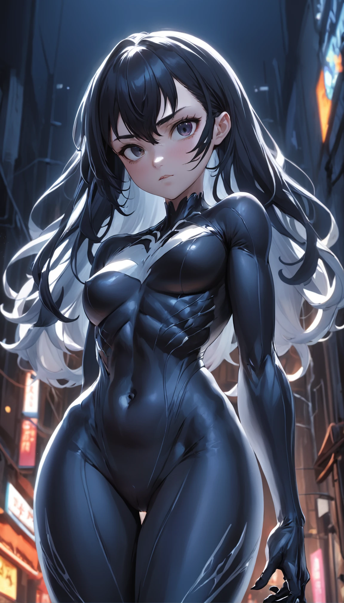 Q-версия Moe Moe Venom,Marvel Venom,body complet, like a,Squat,a closeup of a,real,Facial features are carefully depicted,realistic skin texture,Dark Style,Depth of field,High Light,real light,ray traced,oc render,Hyper-realistic,beste-Qualit,8K,works of masters,Super-slim;,Detailed pubic hair,Correct anatomy,sharp focus on eyes,bokeh,Facial features are carefully depicted