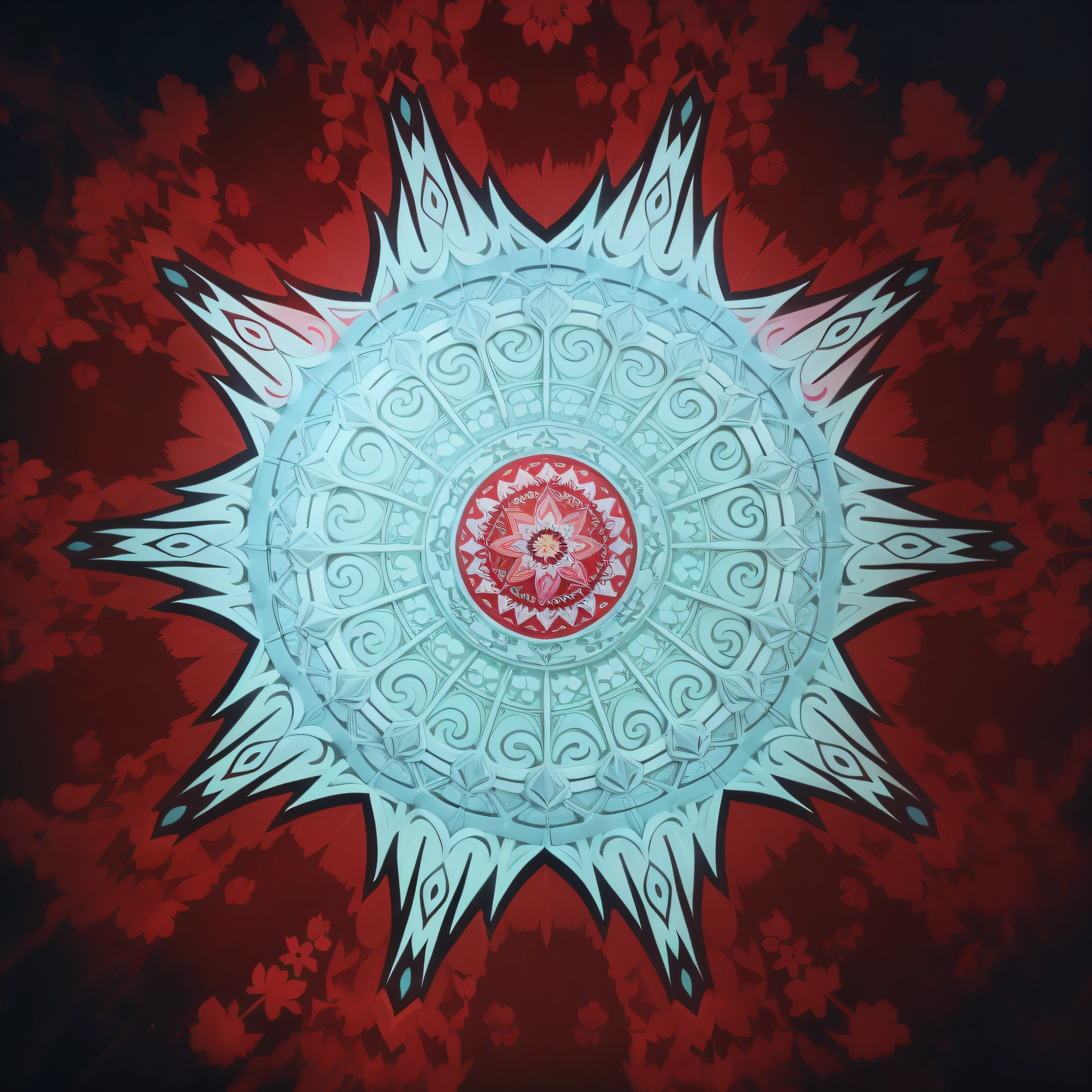 Uma mandala grega, mandala art of Stephen Meakin, espelhar horizontal, espelhar vertical, symmetr.