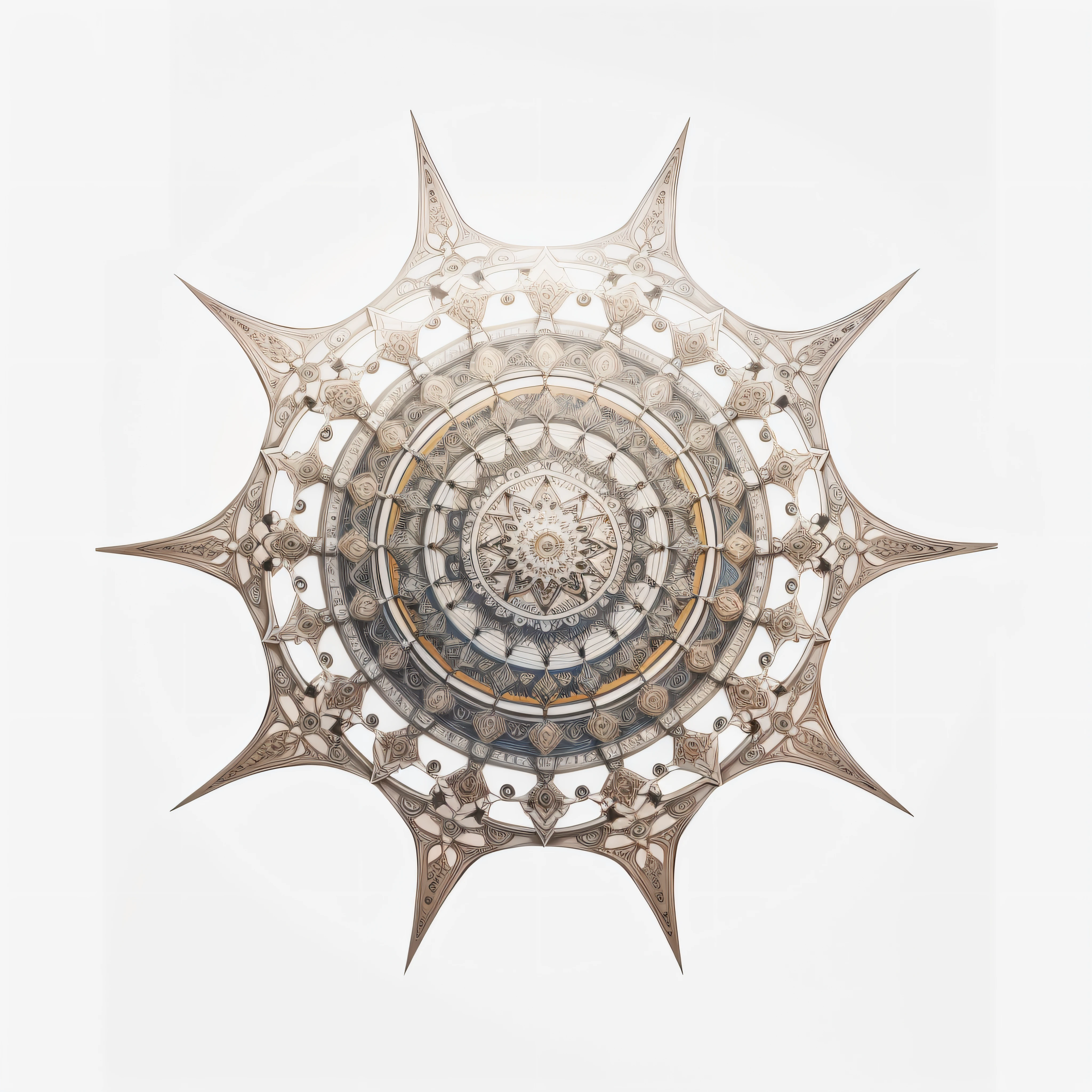 Uma mandala grega, mandala art of Stephen Meakin, espelhar horizontal, espelhar vertical, symmetr.