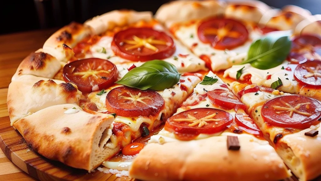 pizza mussarela, pizza perfeita, fotografia de alta qualidade, foto realista de uma deliciosa pizza de mussarela.