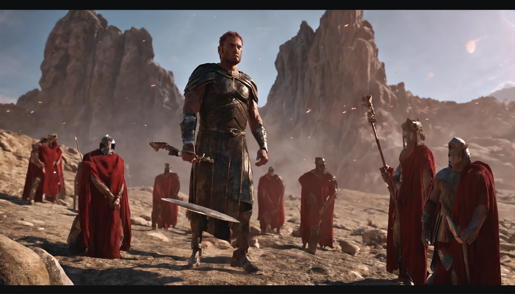 Jason, the legendary Greek hero, faces off against a menacing group of mythical monsters.